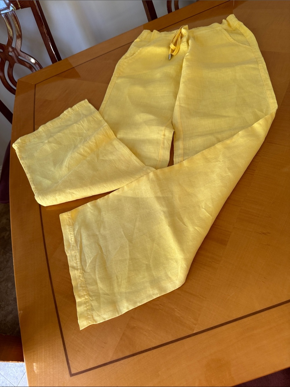 Tommy barhamaWomen's Lightweight Drawstring Chinos - Soft Yellow size 0